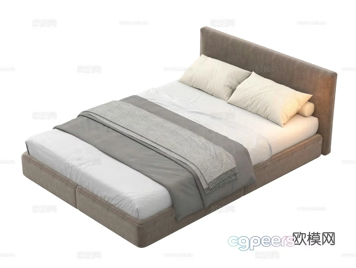 Single bed 3d model