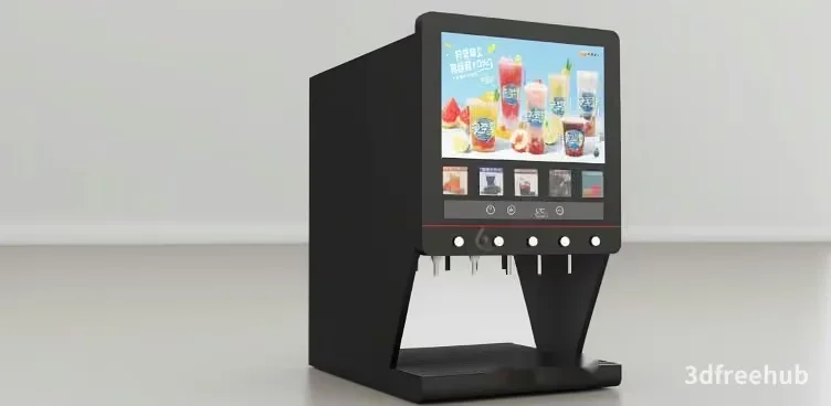 A Vending Machine 3D Model – 21603 – VRAY Render