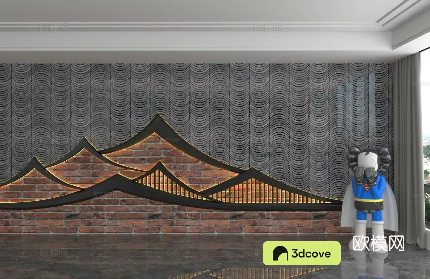 Modern background wall