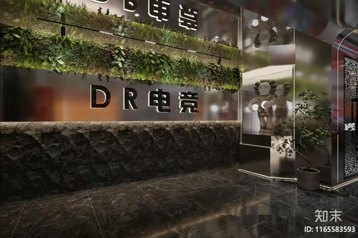 Modern Commercial Space 3D Model – 10366 – VRAY Render