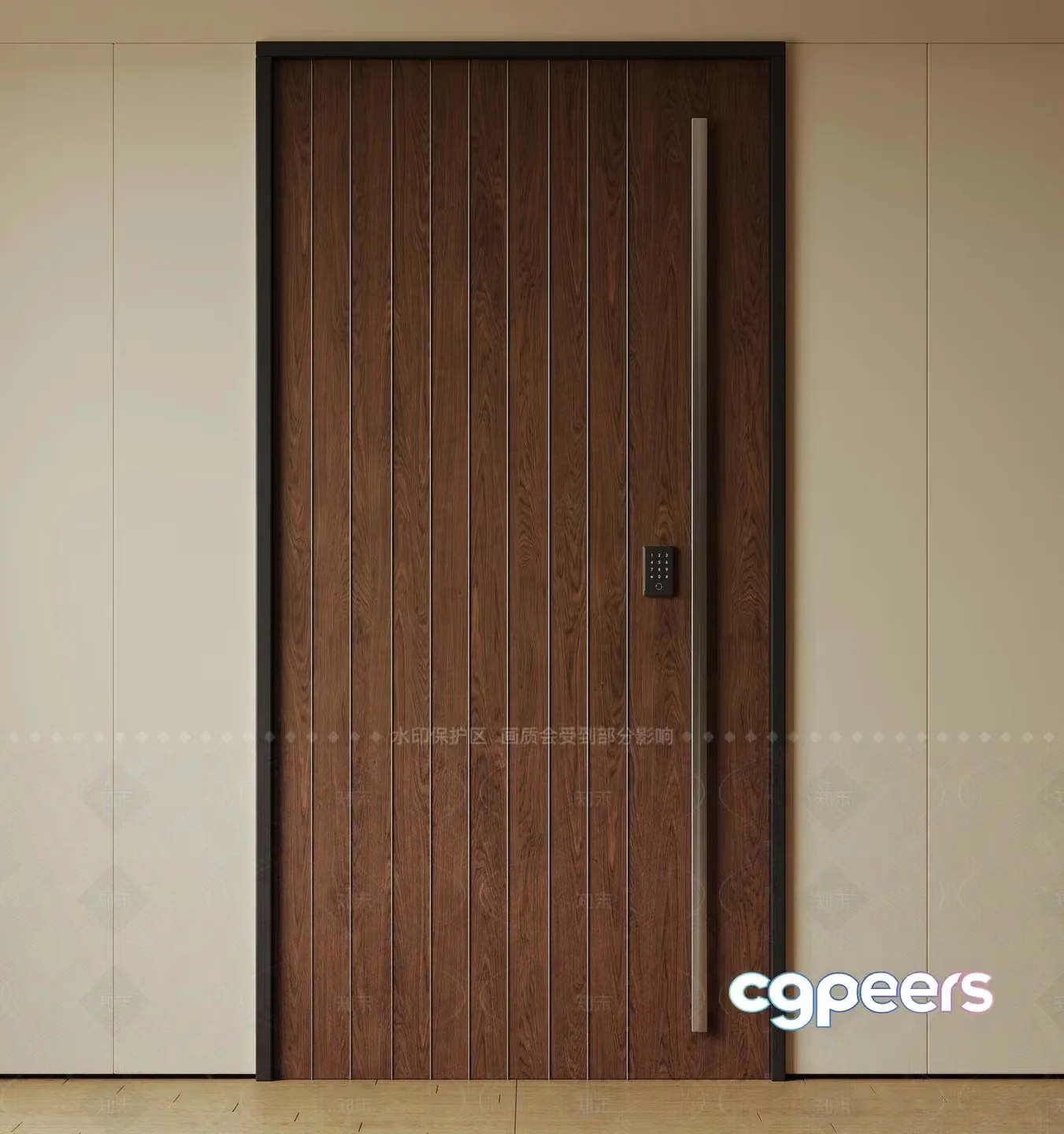 A Wooden Door 3D Model – 23451 – VRAY Render