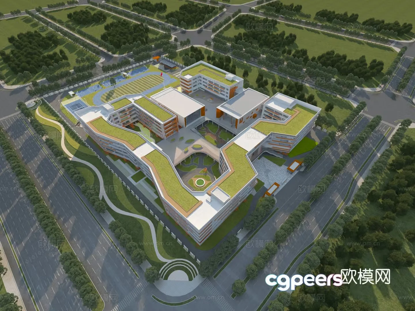 Modern learning bird’s eye view 3D model