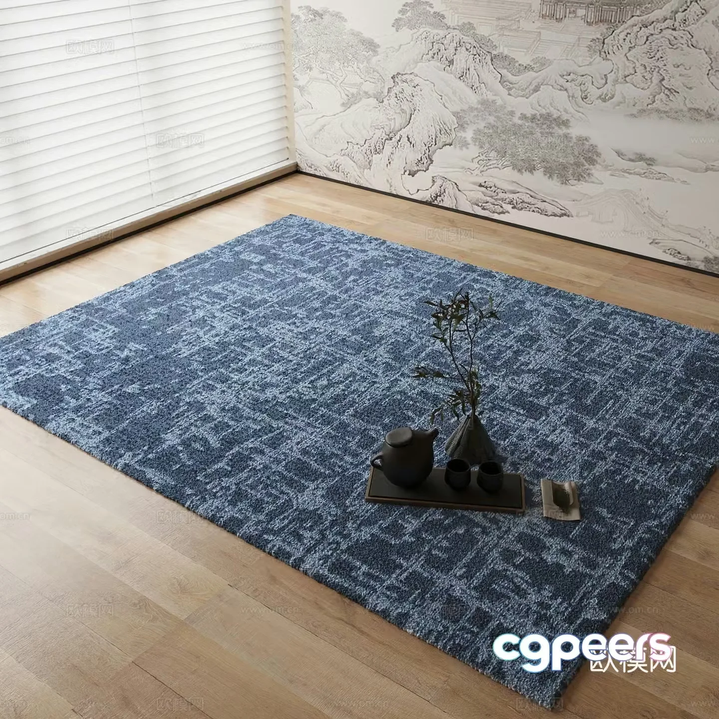 New Chinese carpet 3D model
