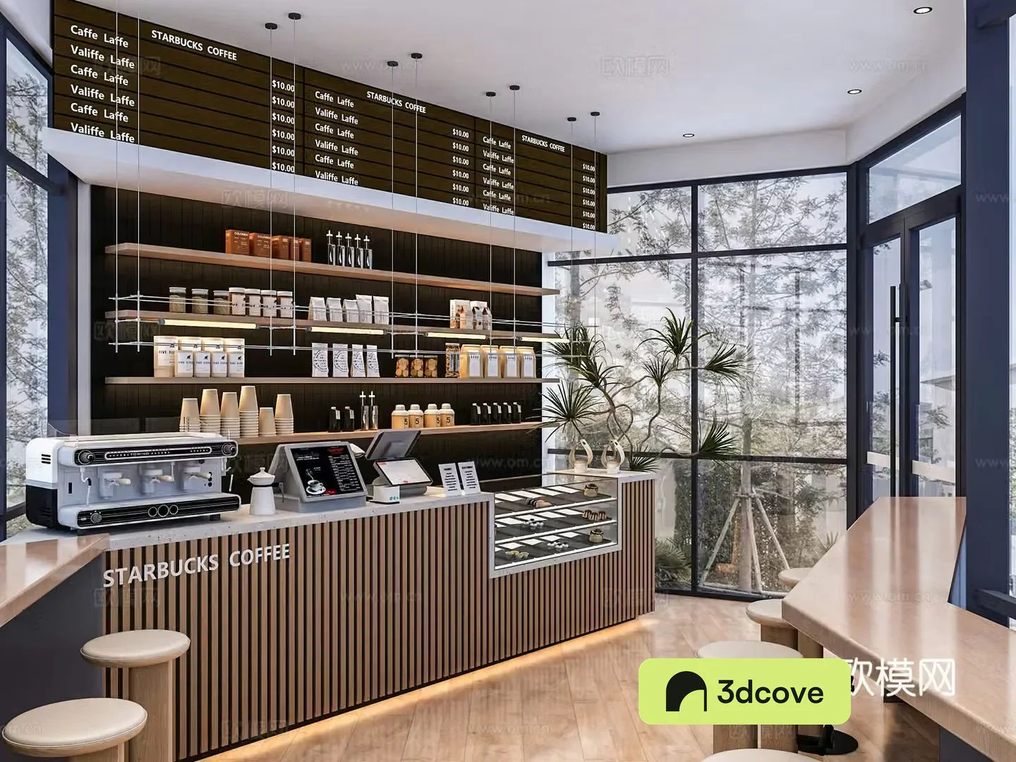 Modern cafe