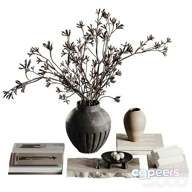 3ds Max Free – Decor with Kangaroo branches