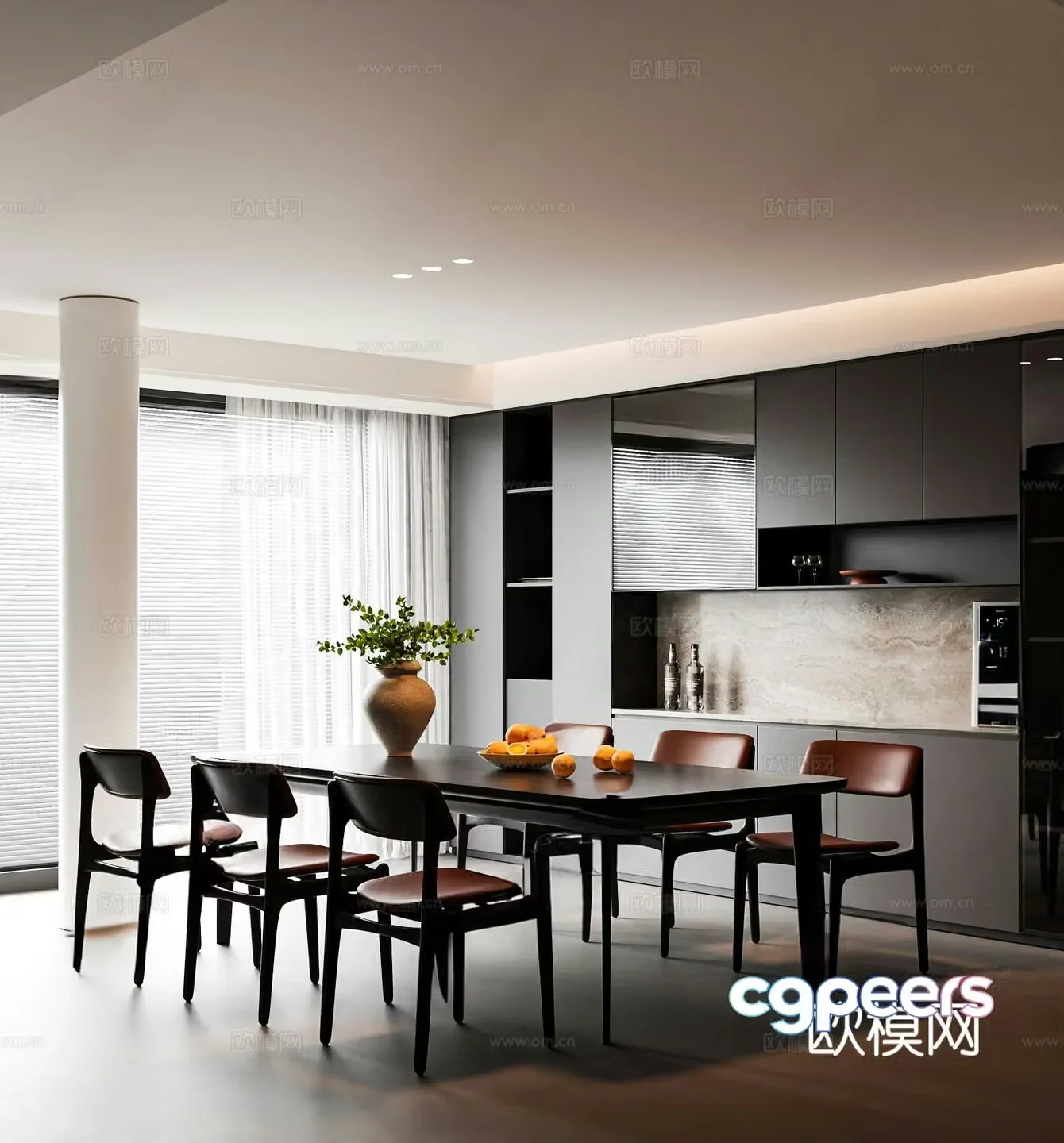 Modern restaurant 3d model
