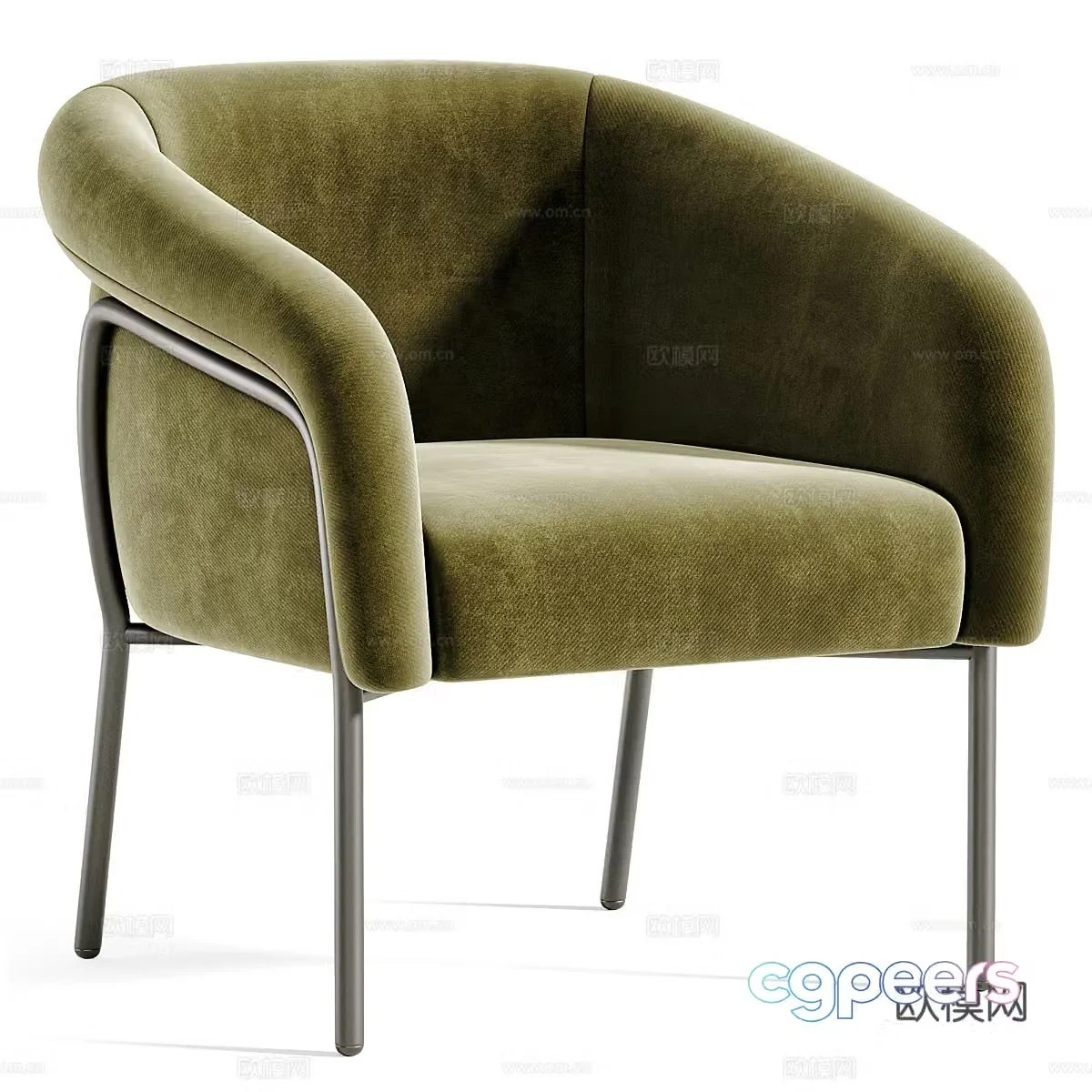 Modern Italian minimalist Kensol armchair 3d model