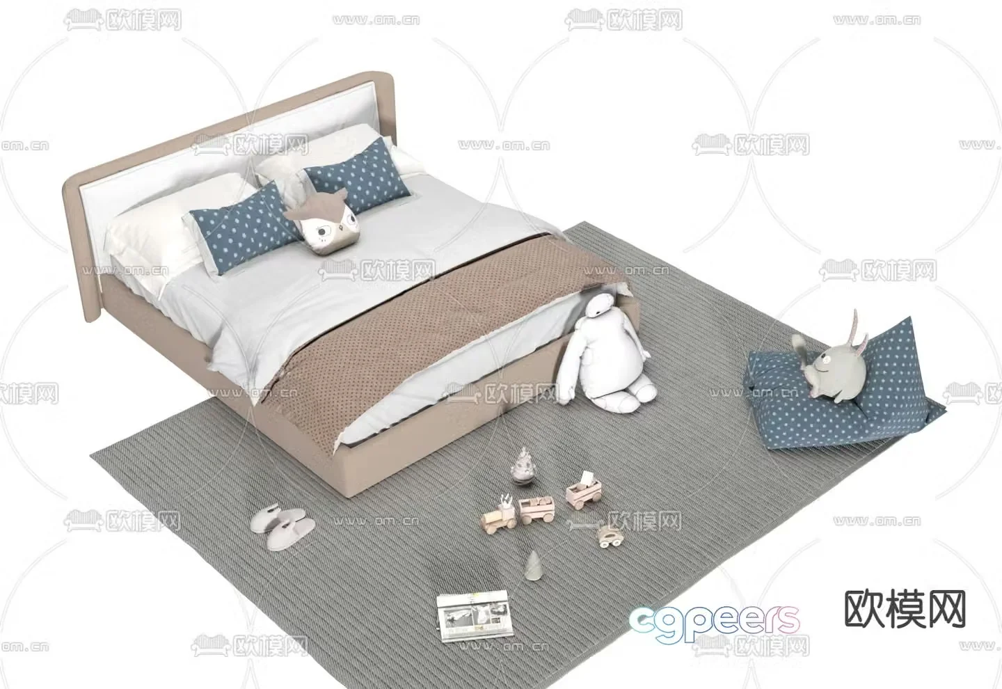 children’s bed child’s bed 3d model