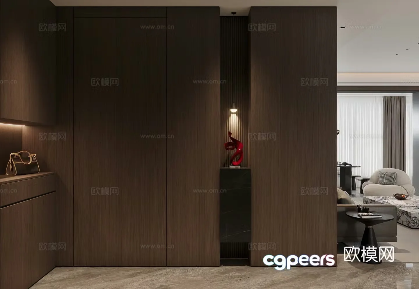 Modern Italian entrance 3D model