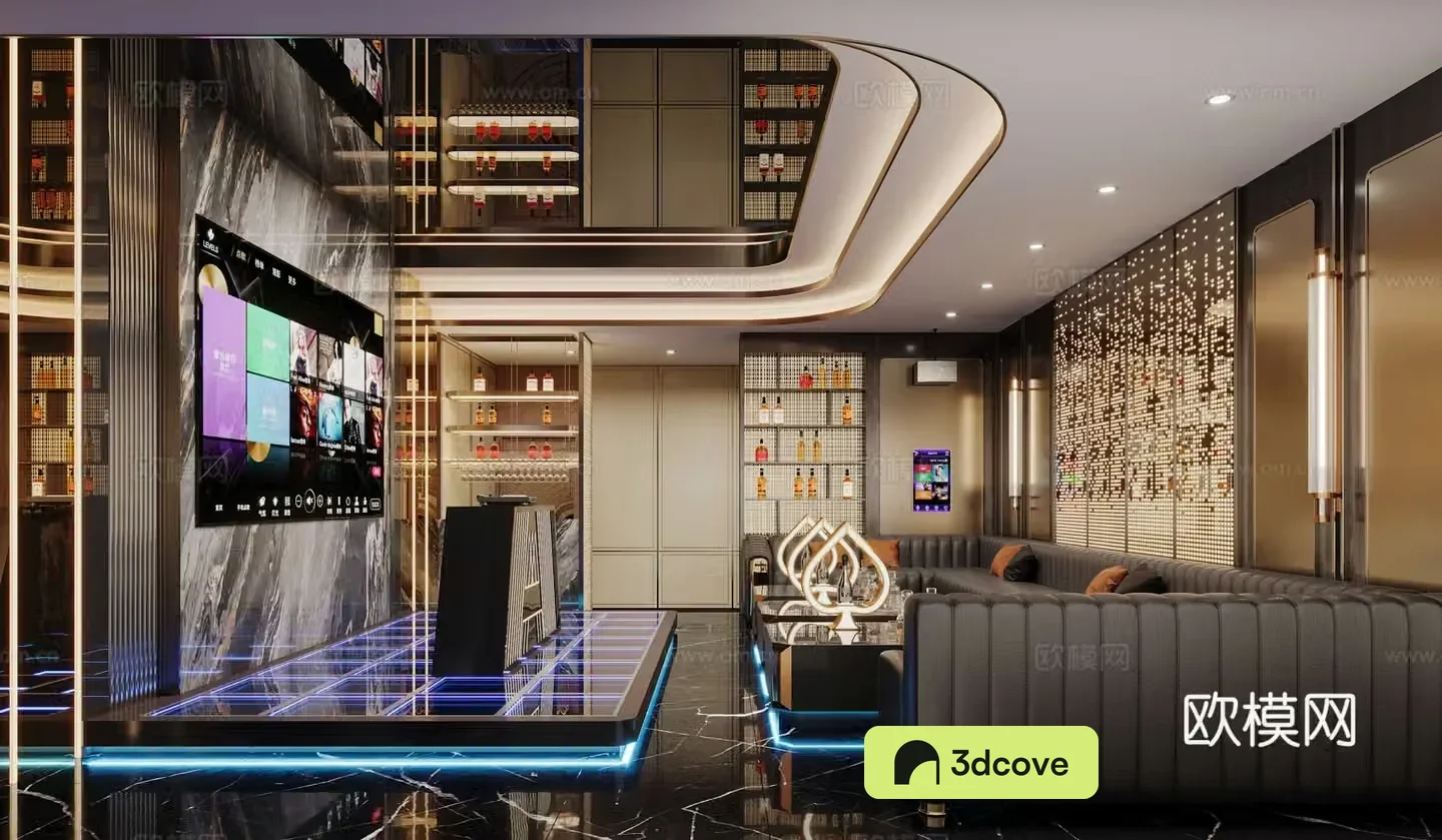 Modern light luxury KTV box