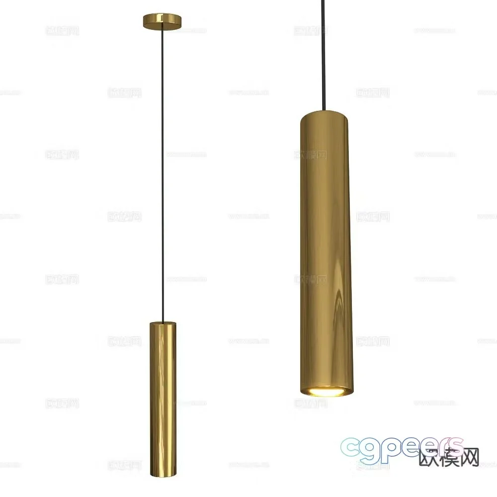 Markslojd round tube chandelier 3d model