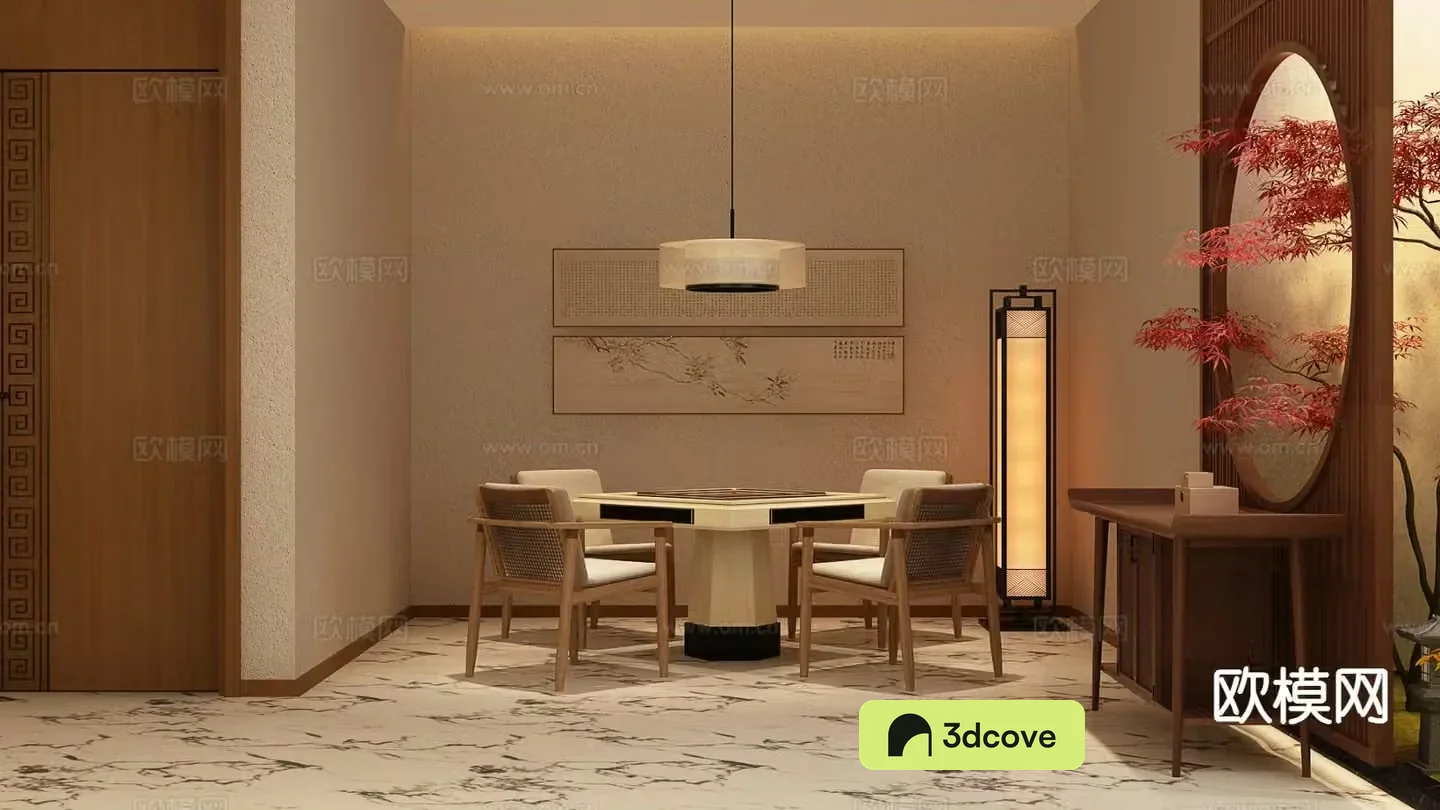 New Chinese style mahjong room