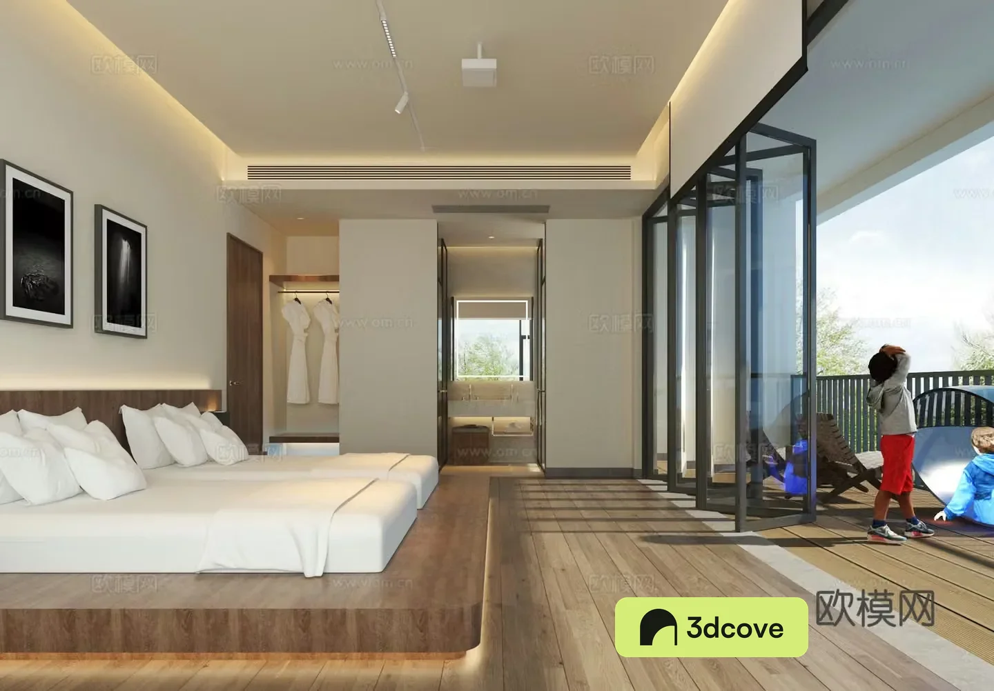 Modern B&B Hotel Room