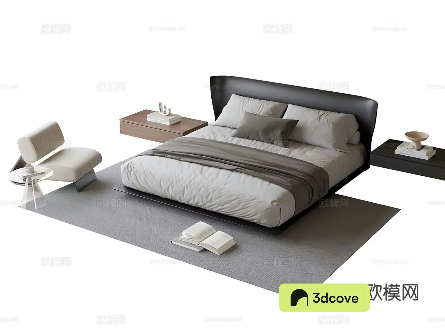 Modern double bed