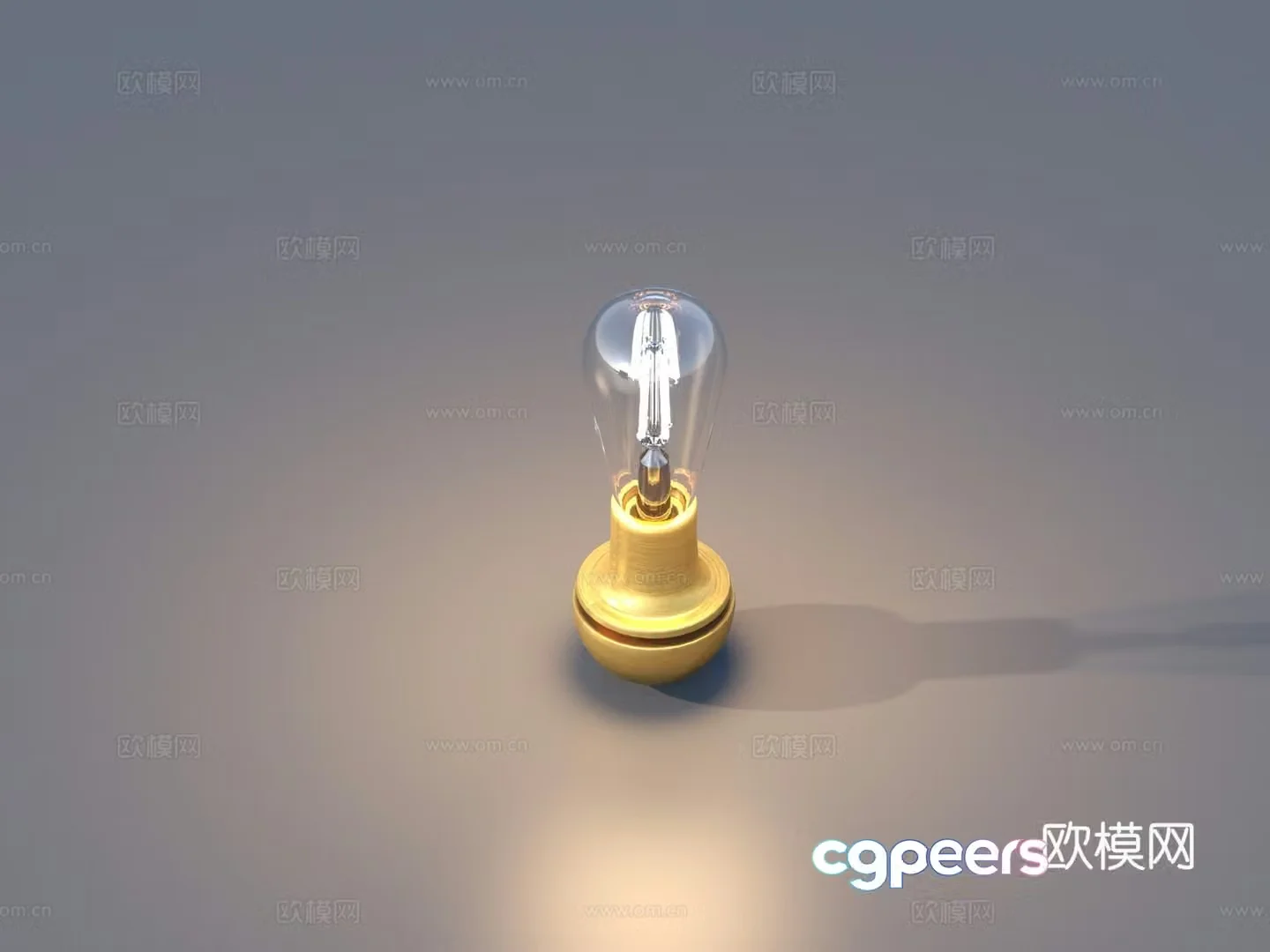 Light bulb Electric lamp bulb wick electrical appliances 3D model