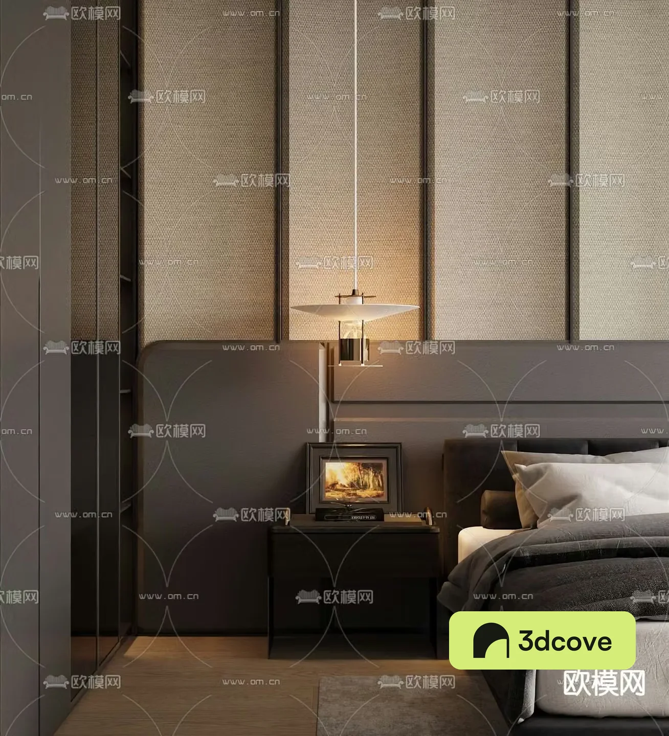 Bedside small chandelier