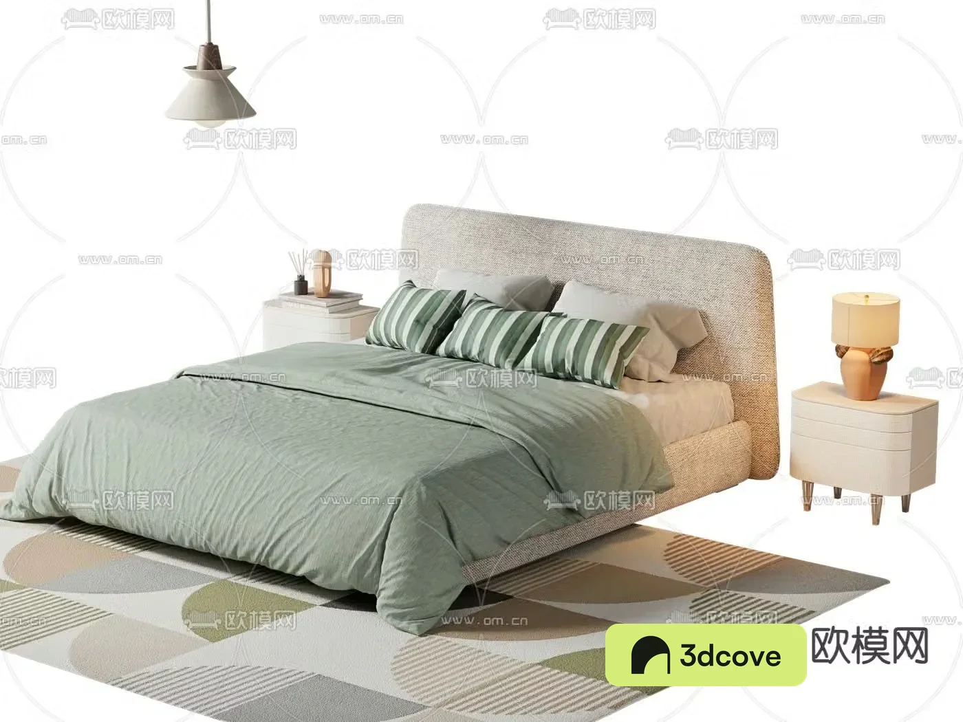 Simple double bed