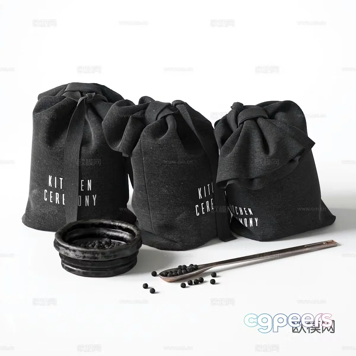 Spice bag Spice pepper 3d model
