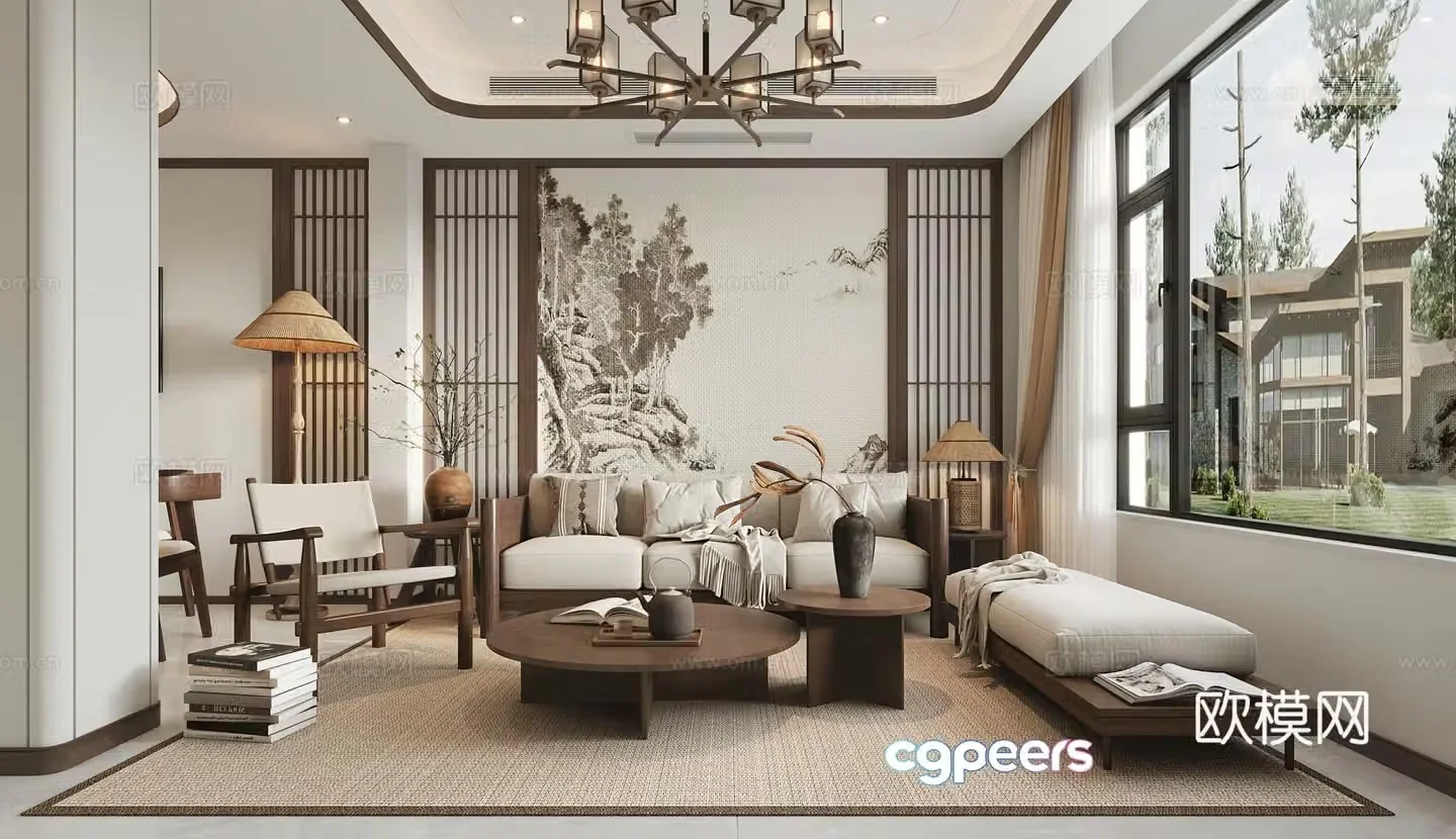 New Chinese restaurant 3D model