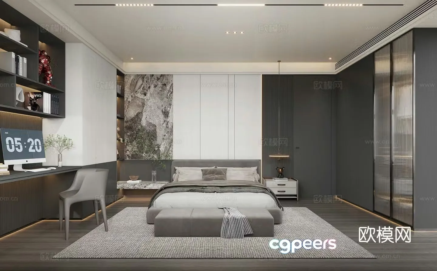 Italian bedroom 3d model