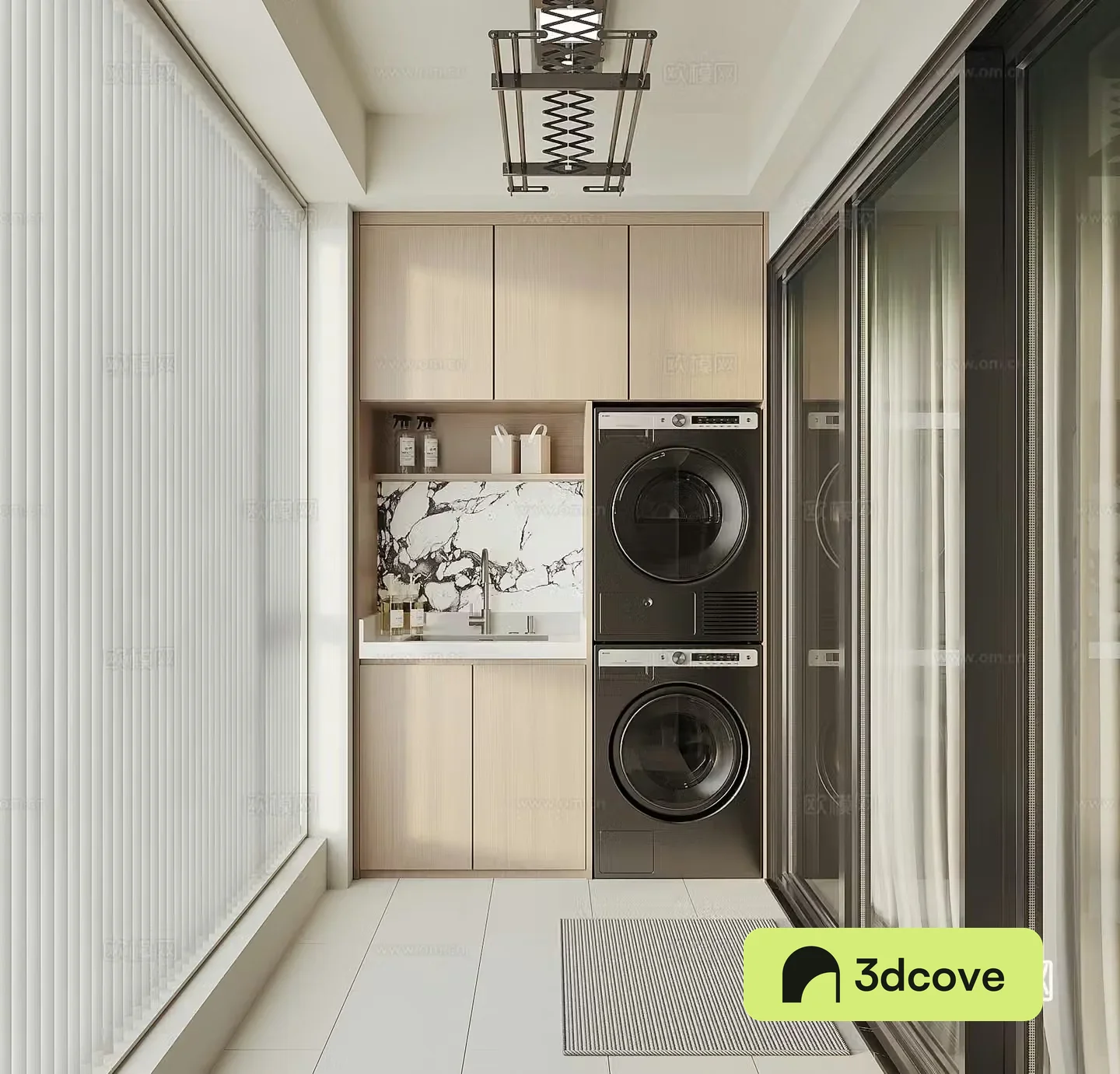 Modern living balcony
