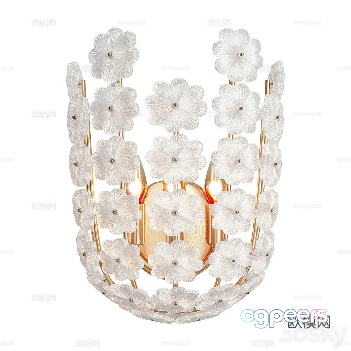 Art wall lamp Simple wall lamp Flower wall lamp Light luxury wall lamp Bedside wall lamp Outdoor wall lamp 3D model