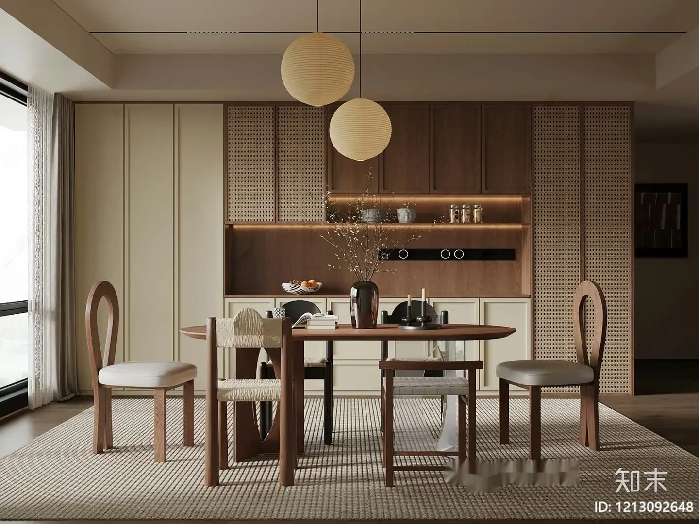 Modern Dining Room 3D Model – 20768 – VRAY Render