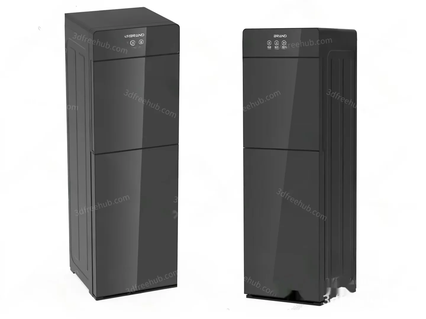 Black Refrigerators 3D Model – 19170 – VRAY Render