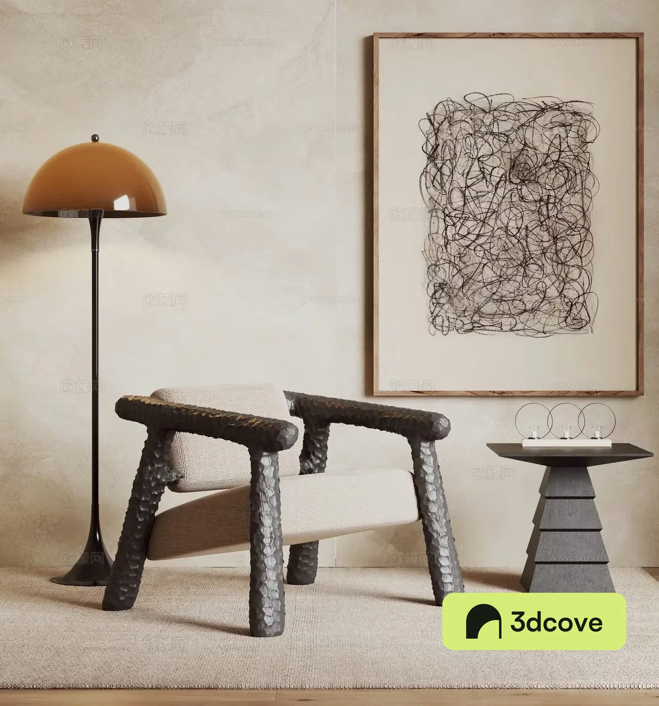 Wabi-sabi sofa chair leisure chair