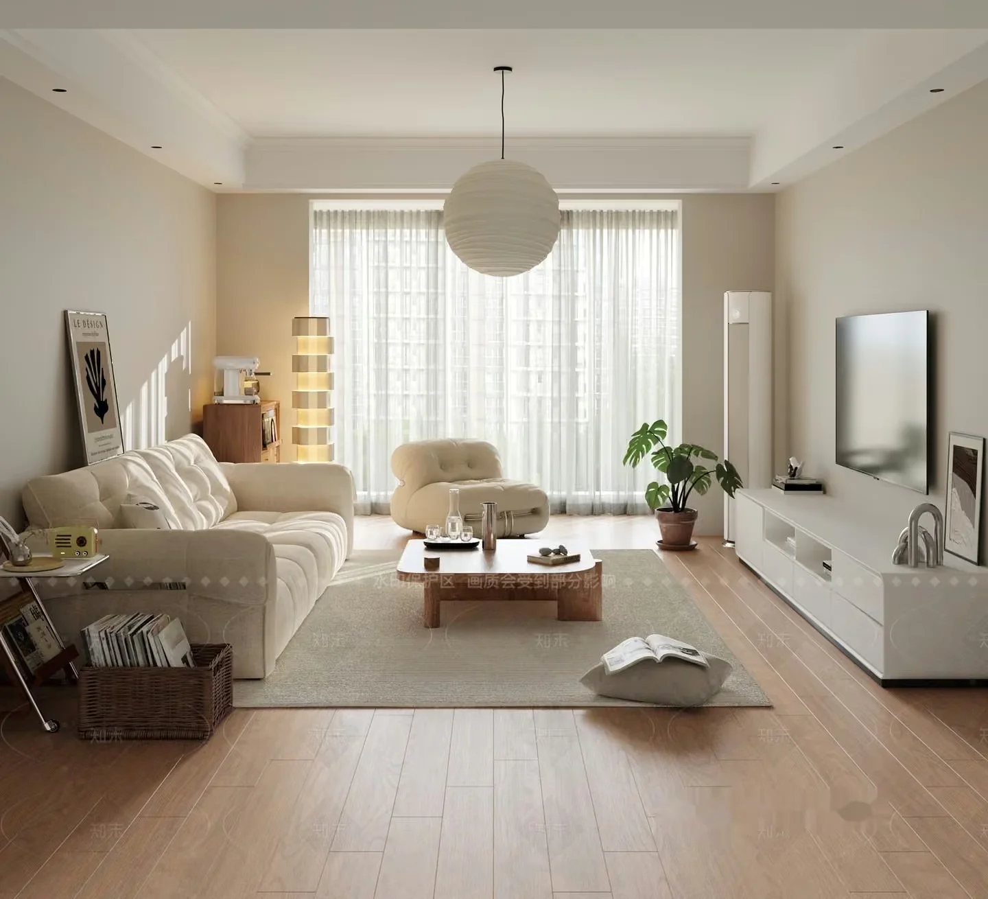 Modern Living Room 3D Model – 18780 – CORONA Render