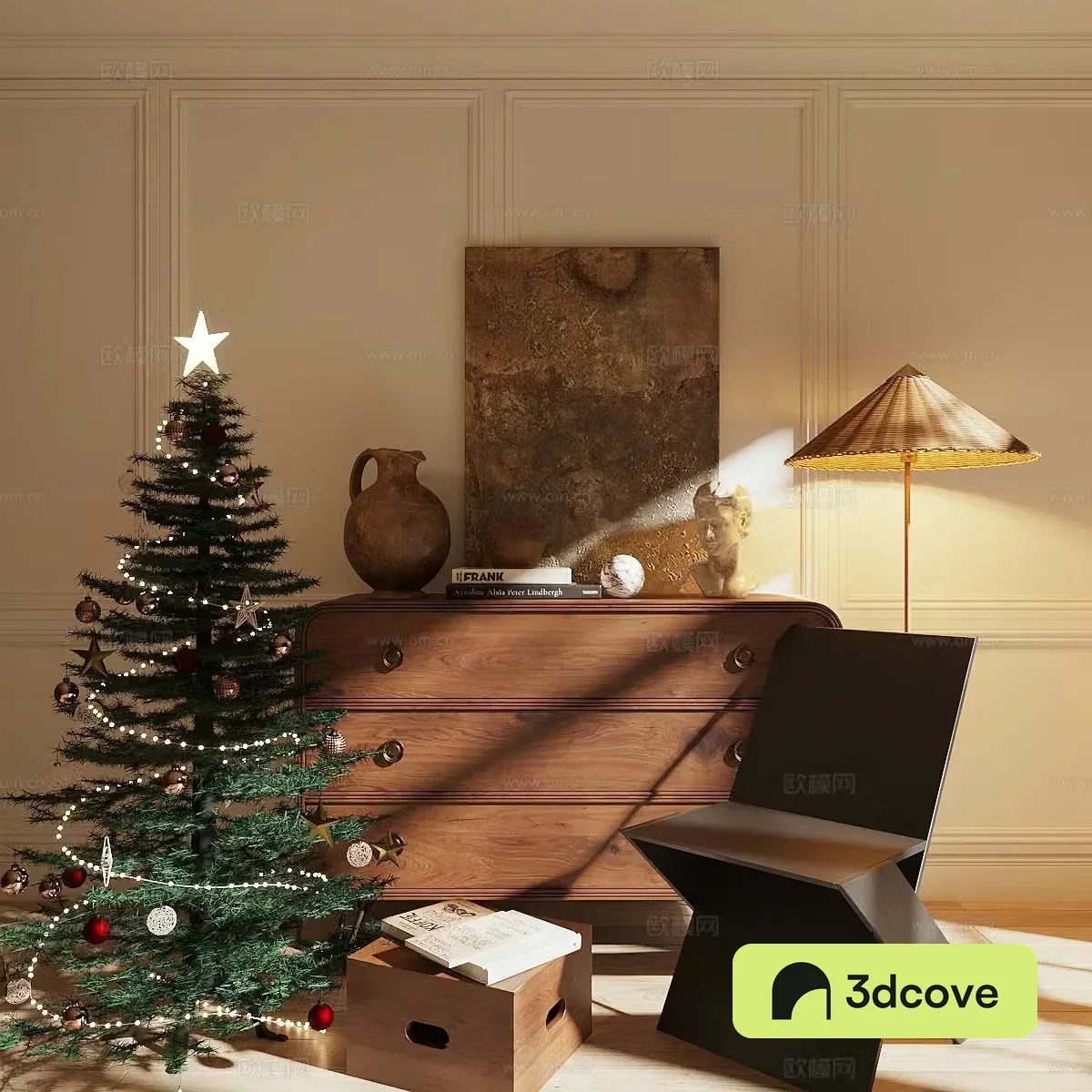 Medium style leisure chair Medium style decoration cabinet Solid wood single chair Warehouse Storage cabinet Medium style single chair 3D model