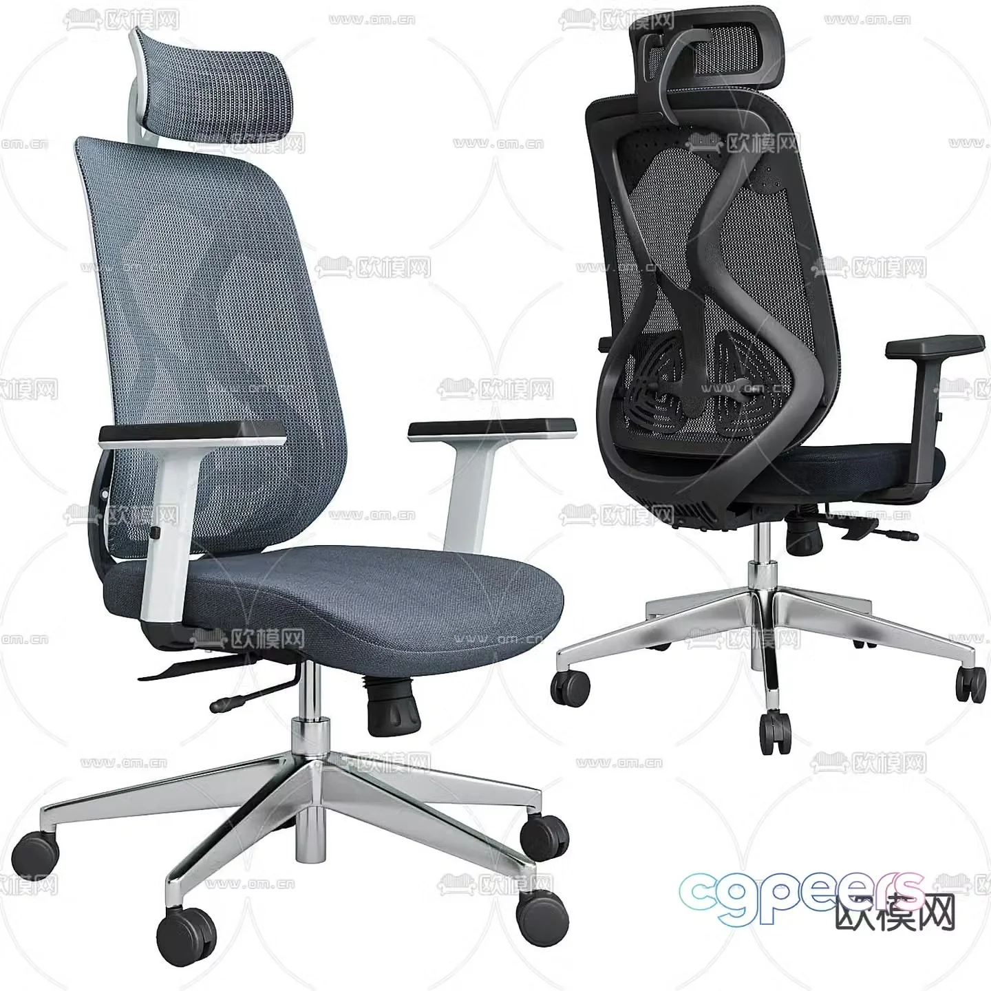 Office chair staff chair computer chair 3d model