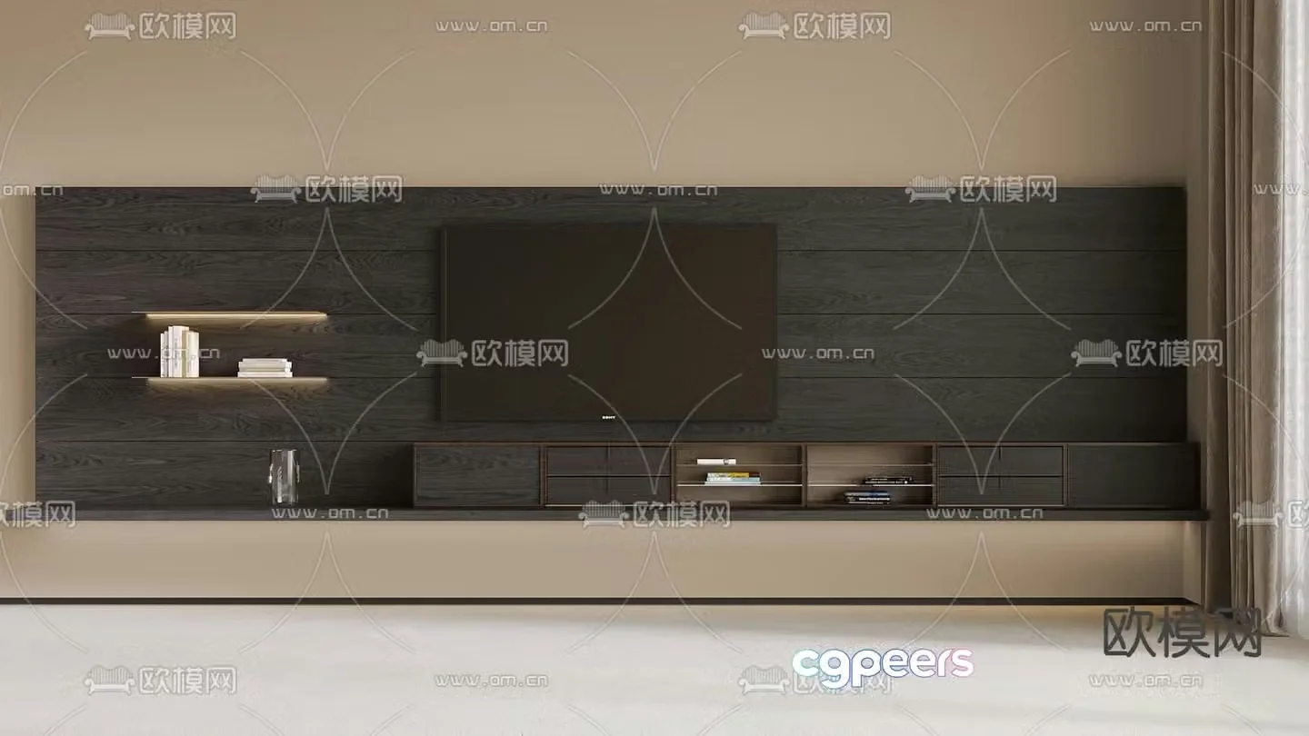 Modern TV cabinet 3d model