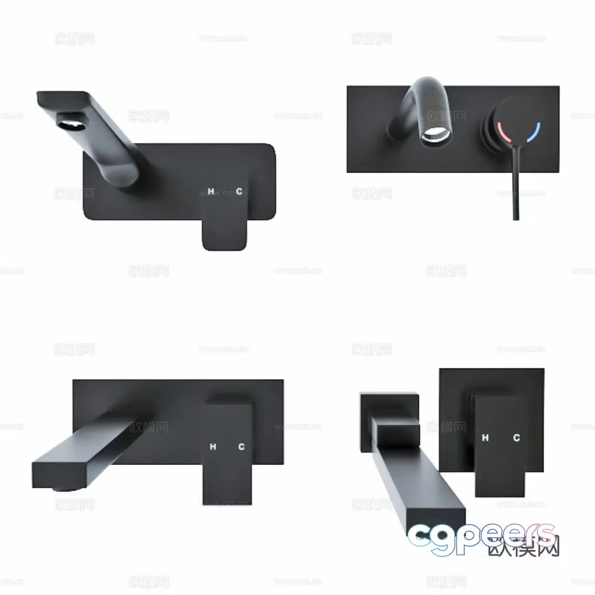 Simple faucet Faucet combination Bathroom faucet Kitchen faucet Bathroom faucet 3D model