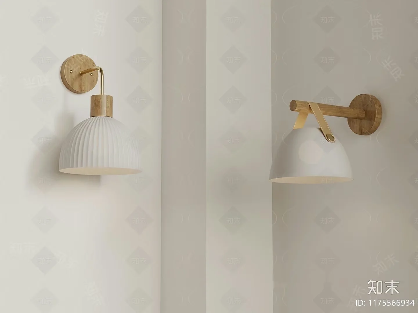 Light Fixtures On A Wall 3D Model – 9055 – VRAY Render