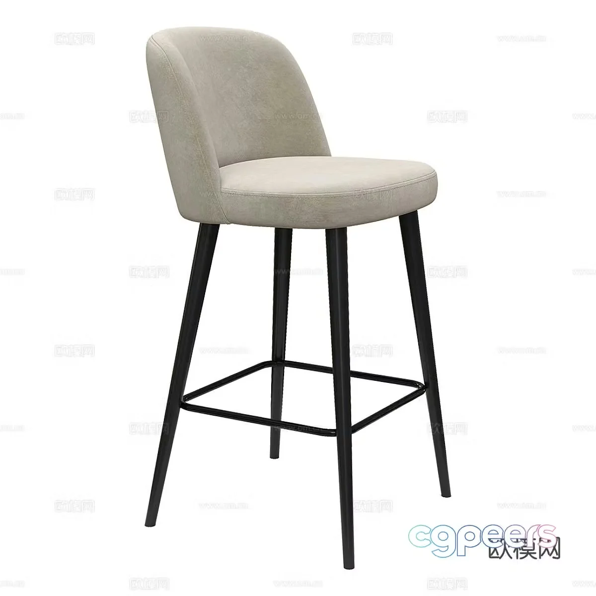 Modern bar stool bar stool bar stool 3d model