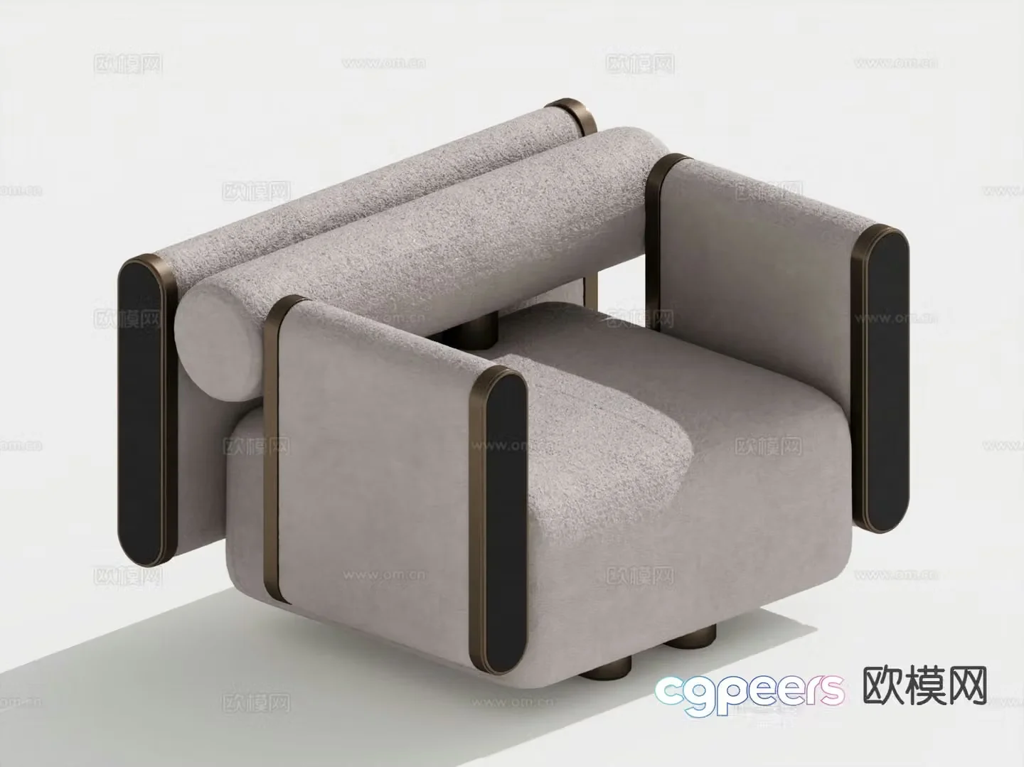 Modern single sofa 3d model