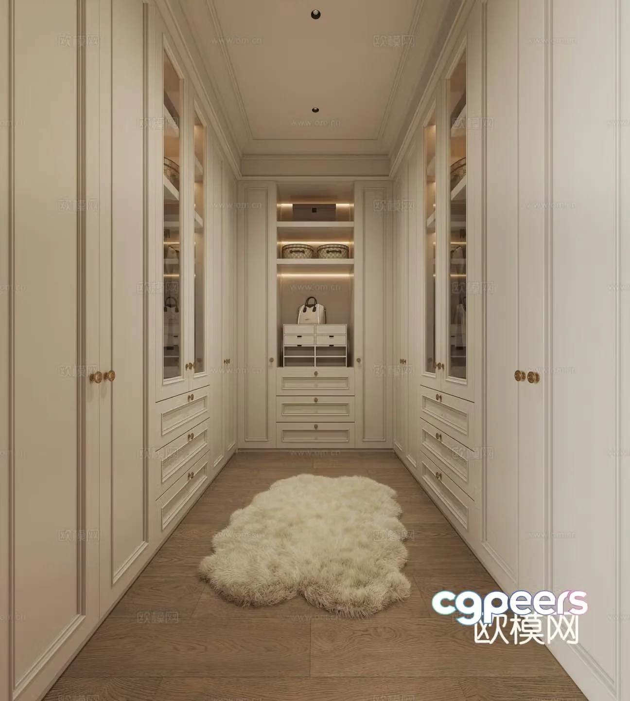 French cloakroom 3d model