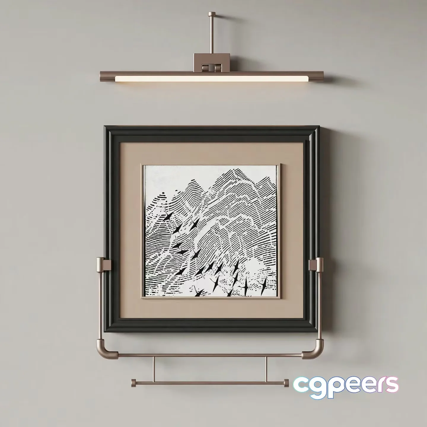 Modern Light Fixture 3D Model – 12656 – VRAY Render