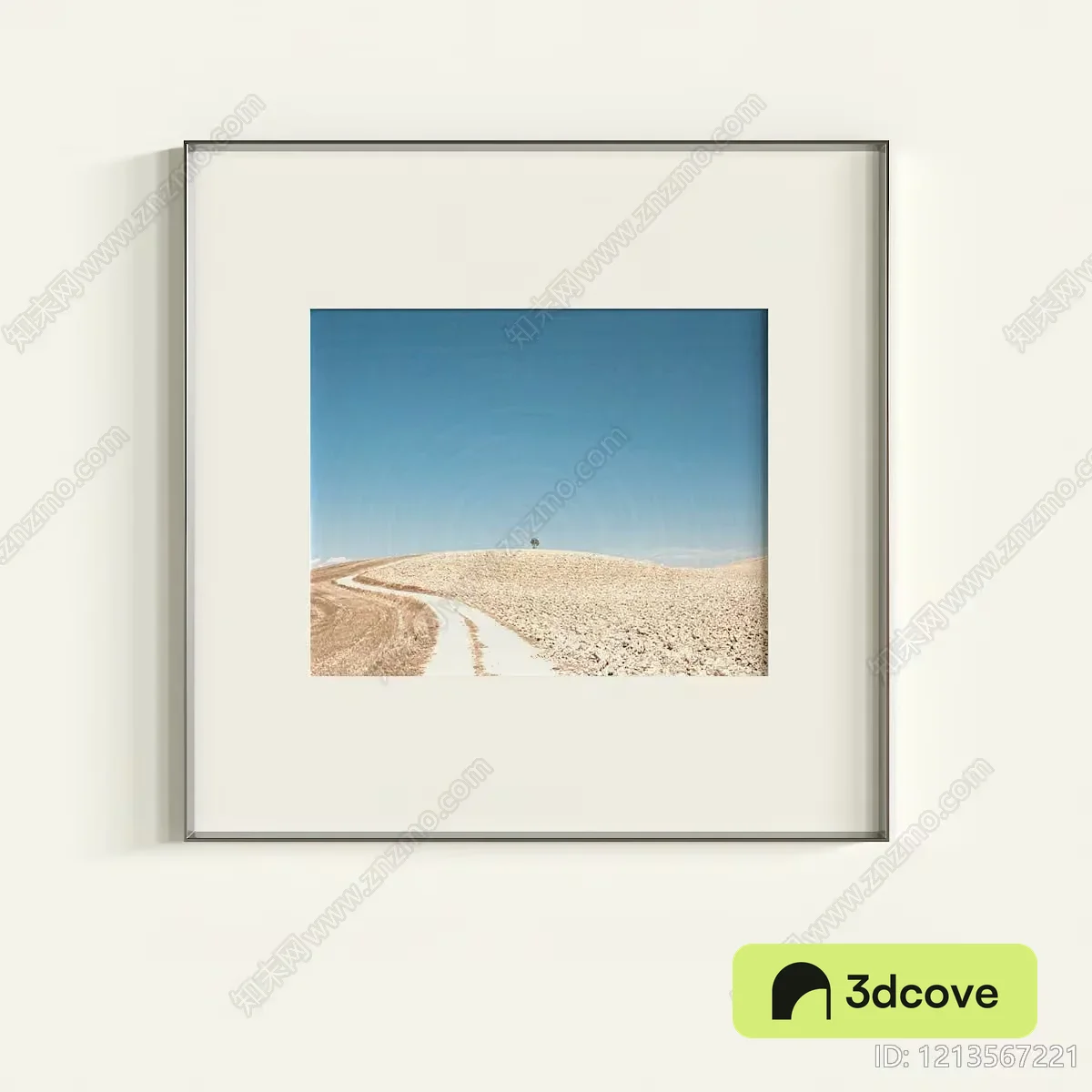 A Framed Photo Of A Desert Landscape