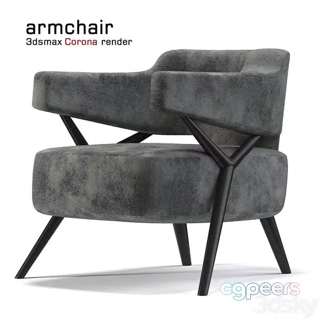 3ds Max Free – armchair modern