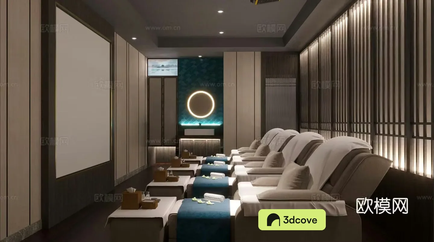 Modern SPA foot massage shop massage room