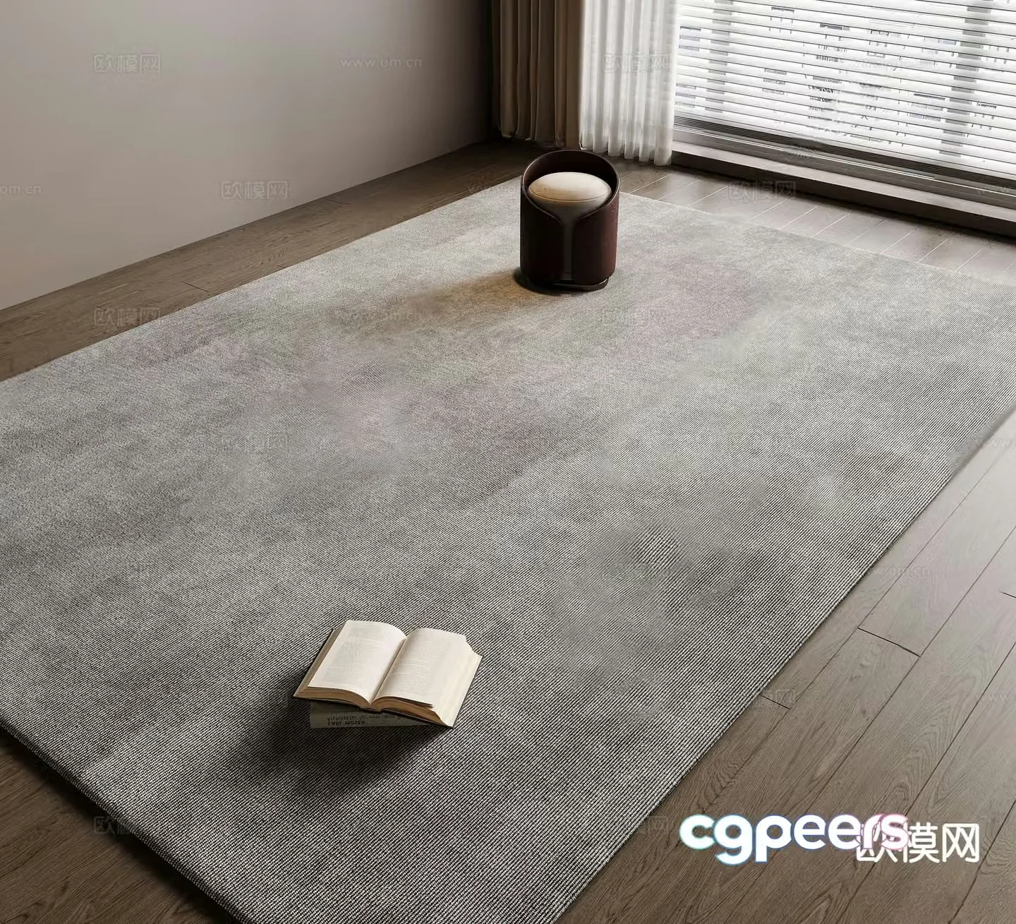 Modern carpet hotel carpet 3d model
