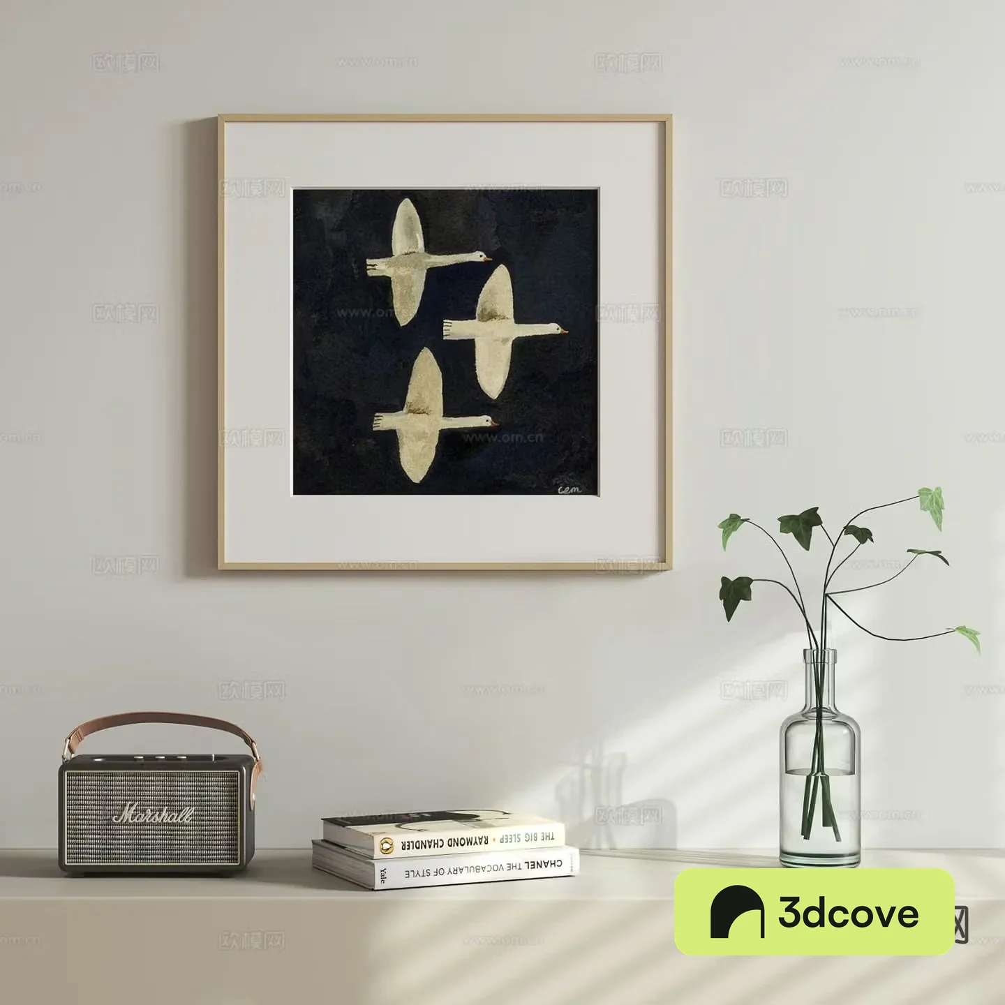 Nordic retro hanging painting Zen hanging painting