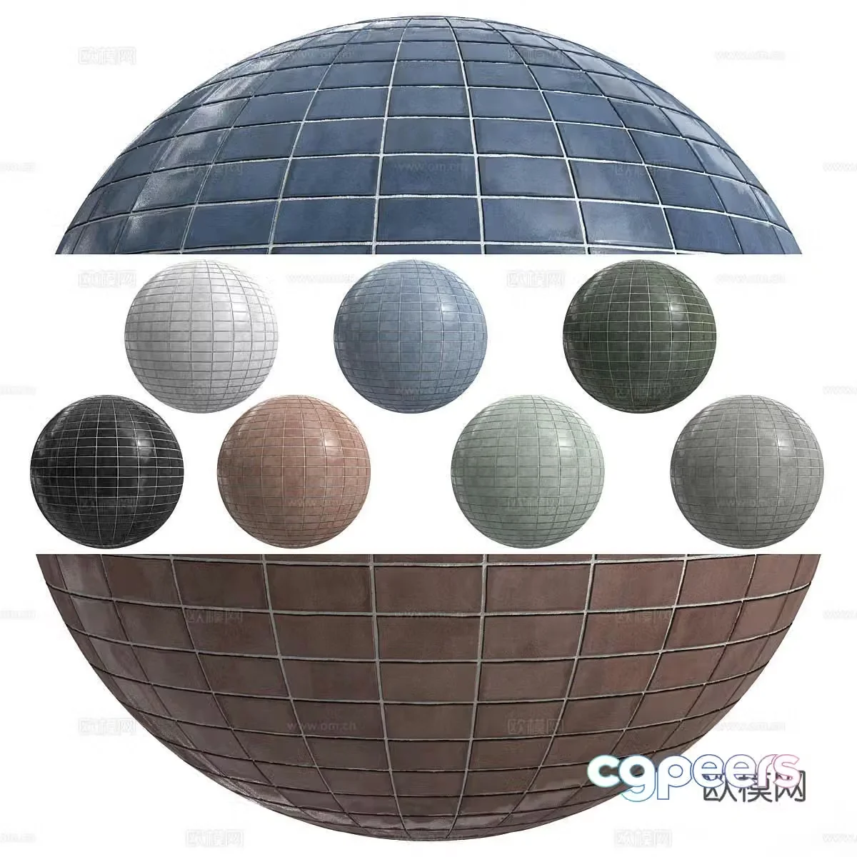 Foreign retro tiles handmade tiles parquet tiles antique tiles bricks and stones seamless tiles 3d model