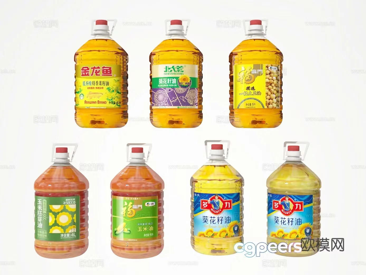 Peanut oil 3d model