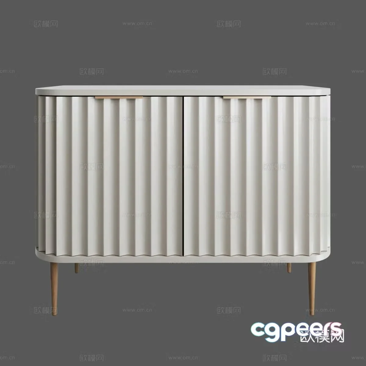 Modern light luxury sideboard 3D model