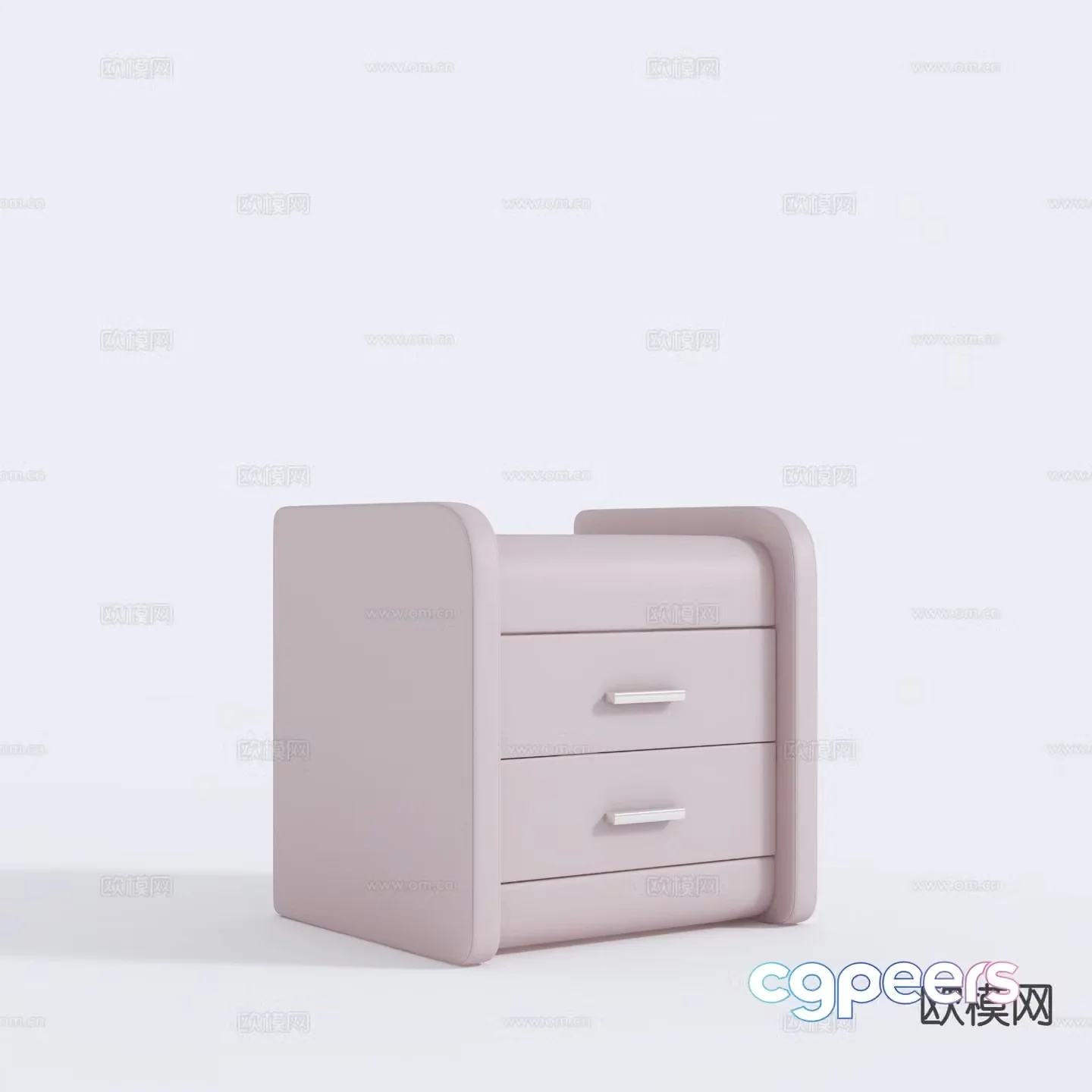 Modern bedside table 3d model