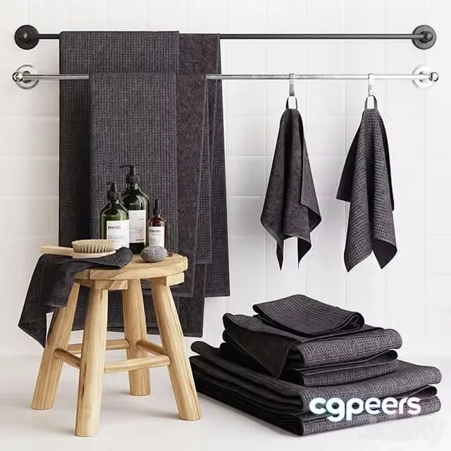 3ds Max Free – Zara Rustic Bathroom Set