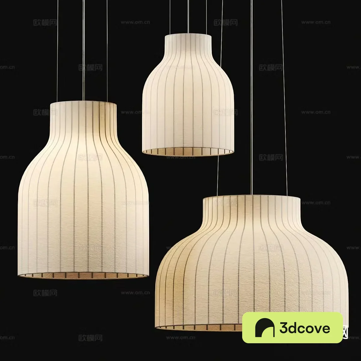 Wabi-sabi chandelier paper chandelier